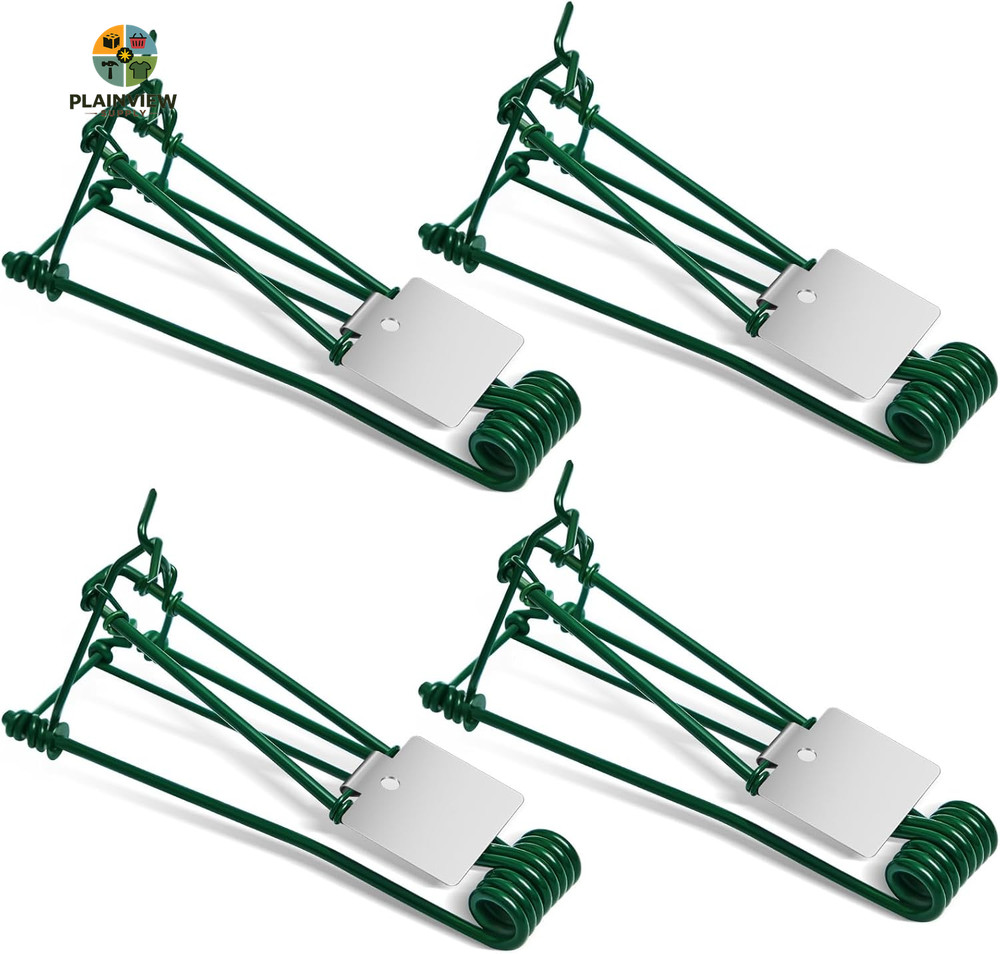 4 Pcs Outdoor Gopher Trap Easy Set Mole Trap Weather Resistant Gopher Killer Vol