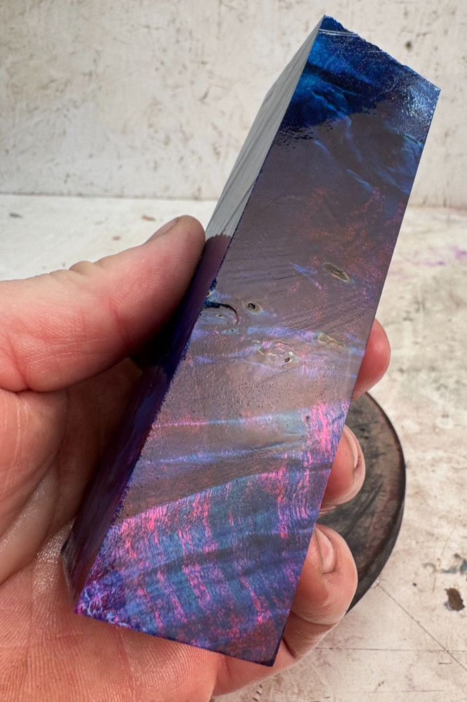 Stabilized Box Elder Burl Turning Blank  or Knife Blank | SBEB 1246