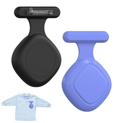 [2-Pack] Silicone Case for Tile Mate 2024, Full Protective 2Pcs(Black+Blue)