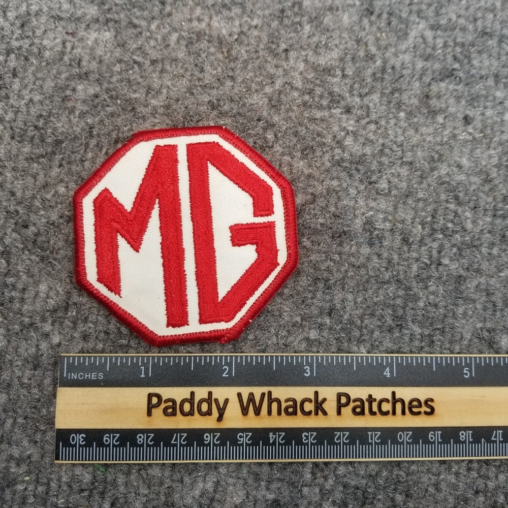 Vintage MG Patch Car Auto AD2a