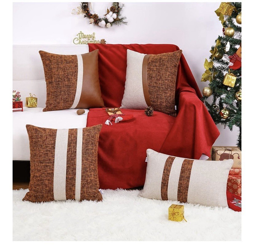 Howdy Deco Brown Striped 2pk Pillow Cases