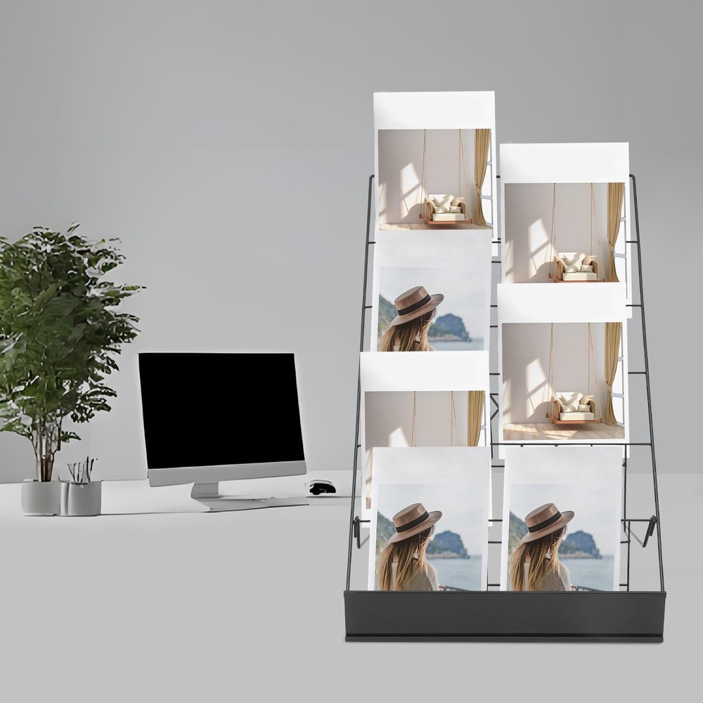 Desktop Wire Countertop Magazine Rack Book Display Rack Comic Book Display Rack