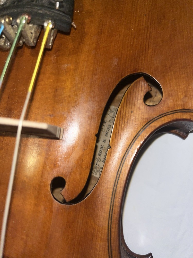 Authentic Edward B. Moss Fiddle No.32