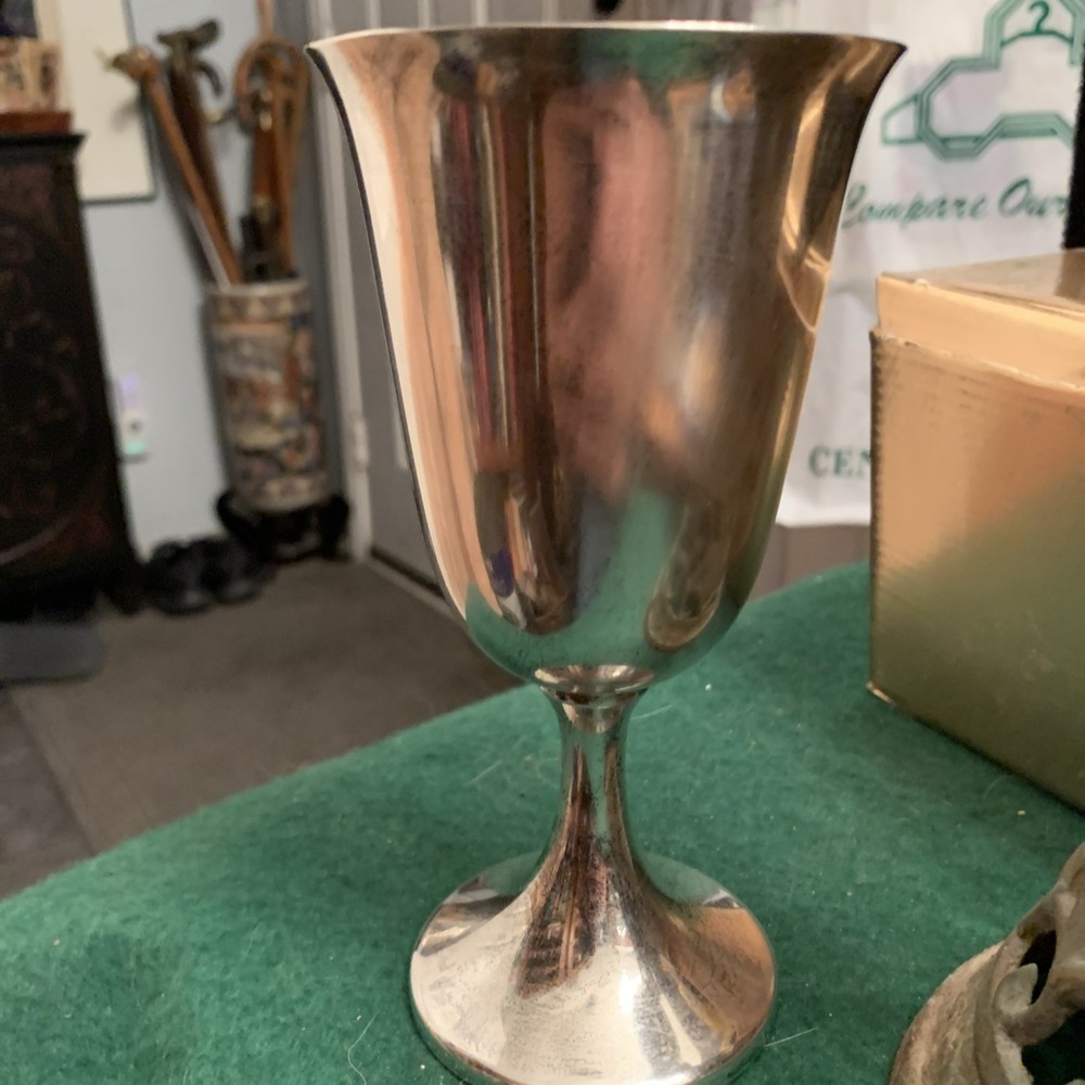Vintage Sterling Silver Goblet 6.5”
