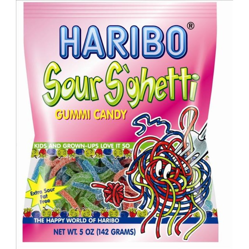 Haribo Sour S'ghetti Peg Bag