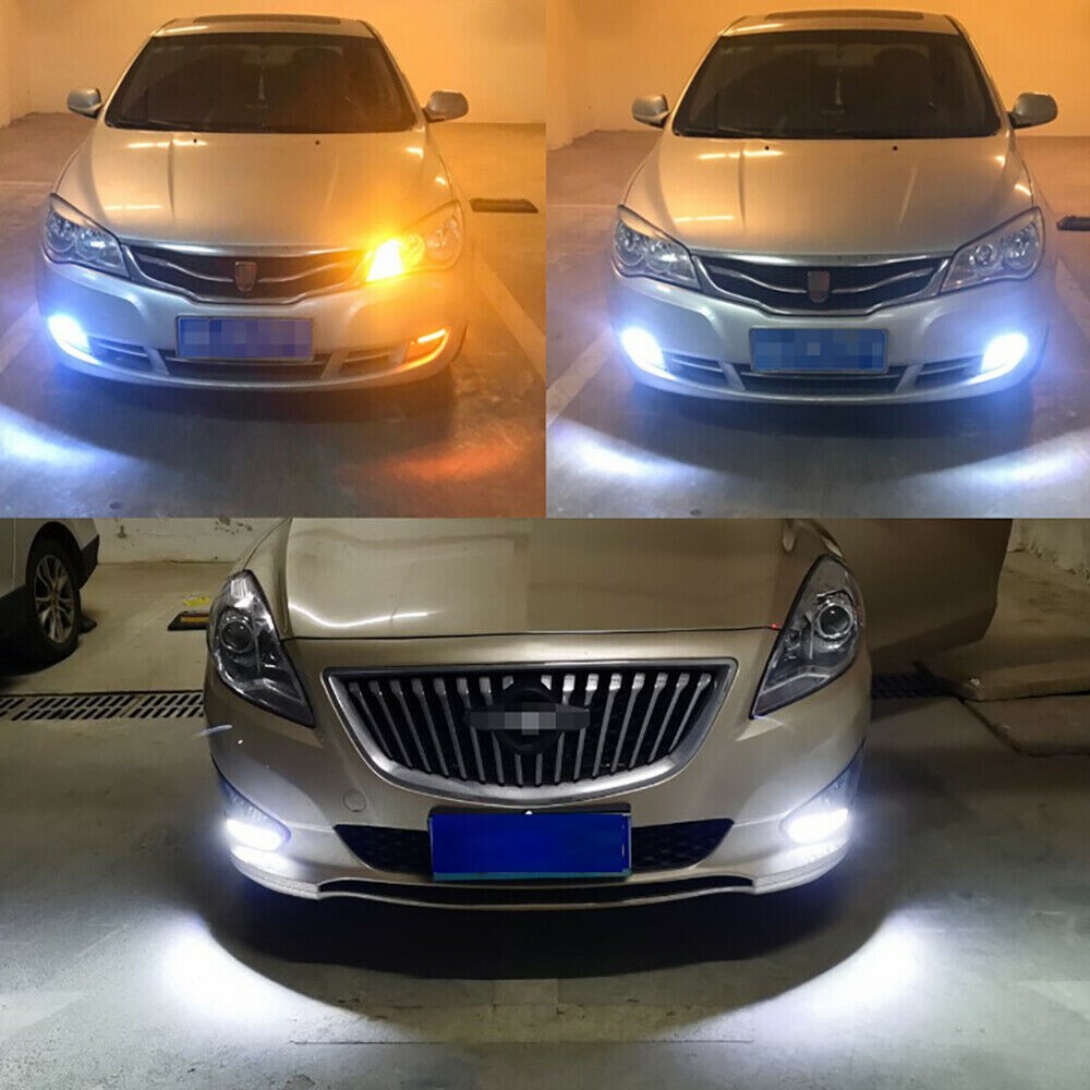 2pcs DRL Headlight Strip LED Light Daytime Running Sequential Turn Signal Lamp