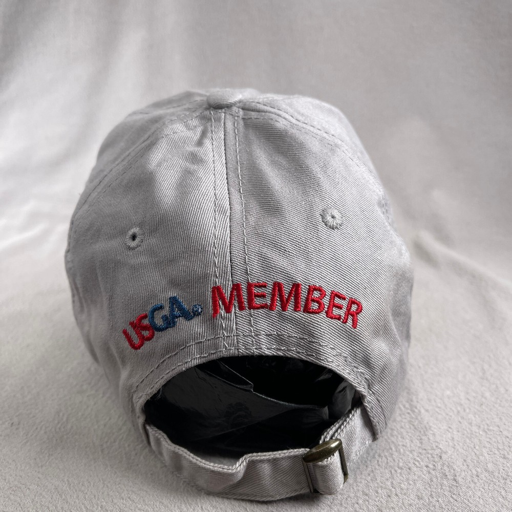 US Open Oakmont Hat Mens Gray Strapback Cap Golf USGA