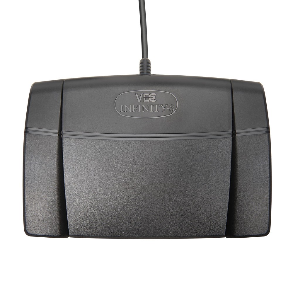 3 High-Quality Black USB Foot Pedal for Computer Control - Large