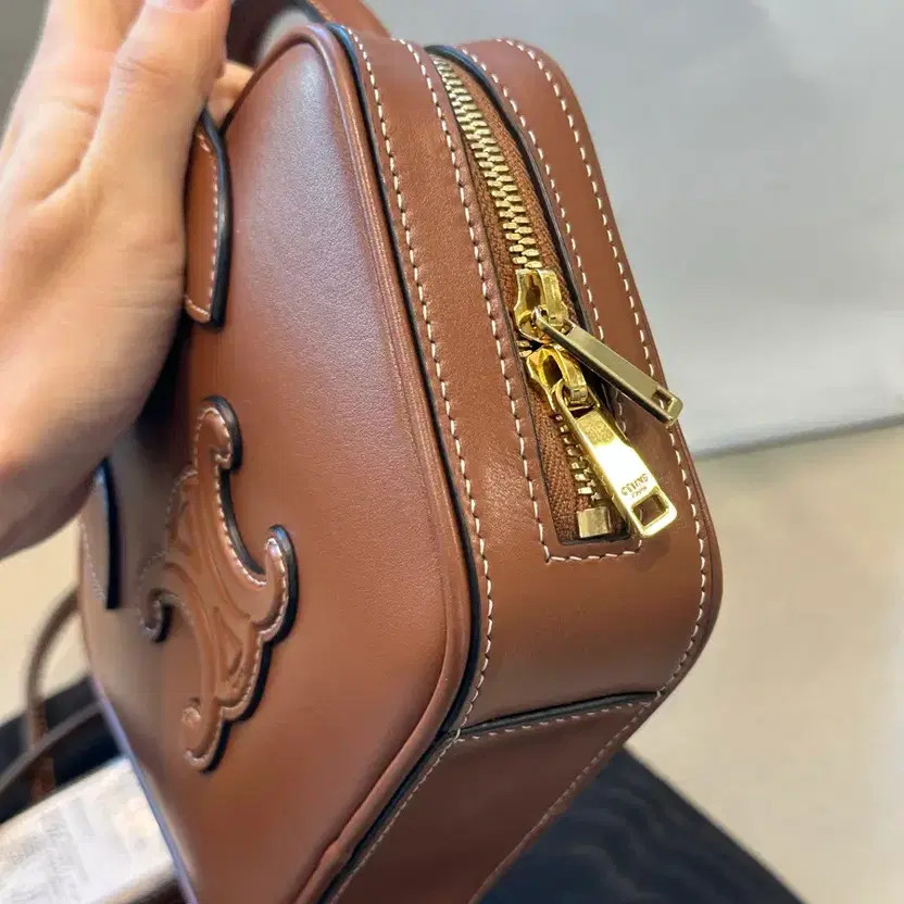 Celine Bowling Bag Tan