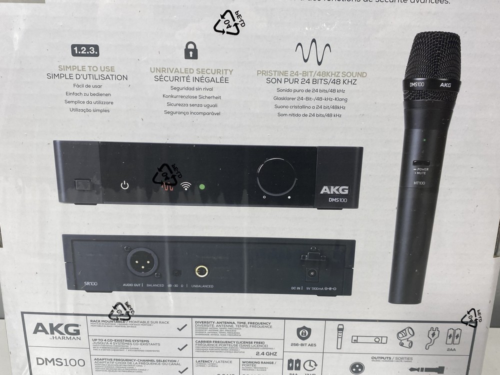 AKG DMS100 Digital Wireless Handheld Microphone System
