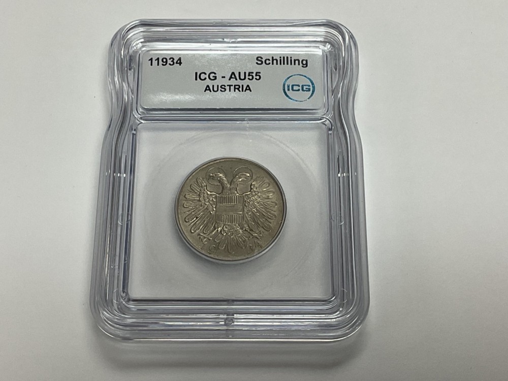 1934 Austria 1934 Schilling AU55 ERROR - READ DESCRIPTION