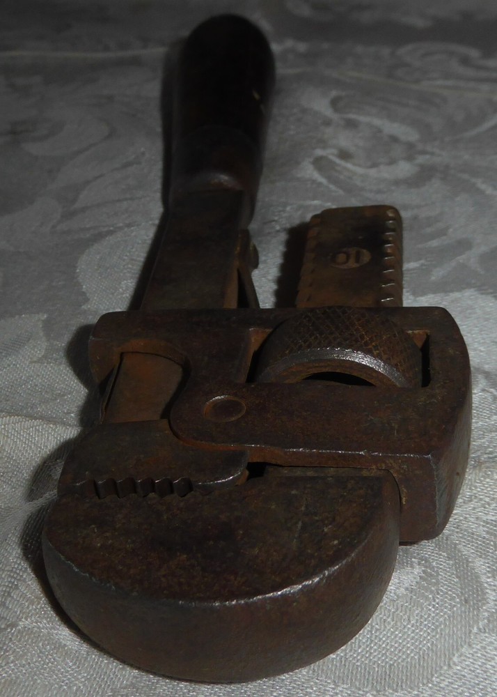 Vintage Wood Handle Pipe Wrench
