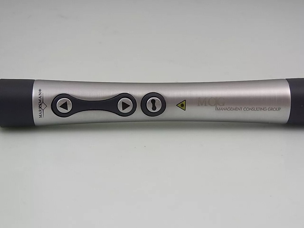 NEW UNUSED Mac & PC Remote Control Laser Pointer Marksman Zodiac Class 2 Silver