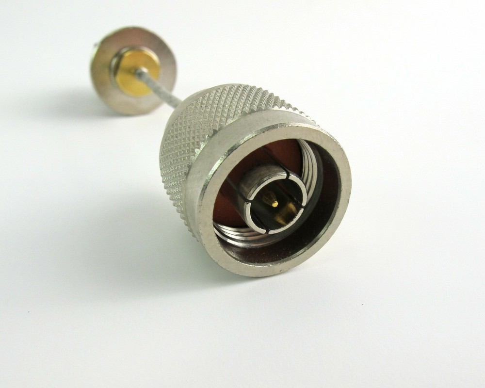 4" Connex Coaxial Cable Assembly .085" Semi Flex Type/N Connectors Bulkhead