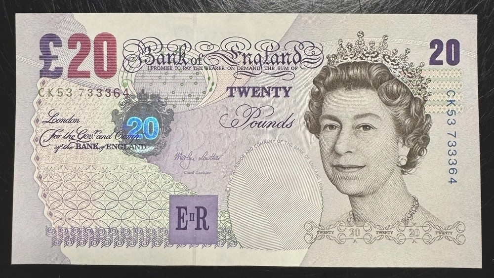 Old Twenty £20 Pound Note Uncirculated