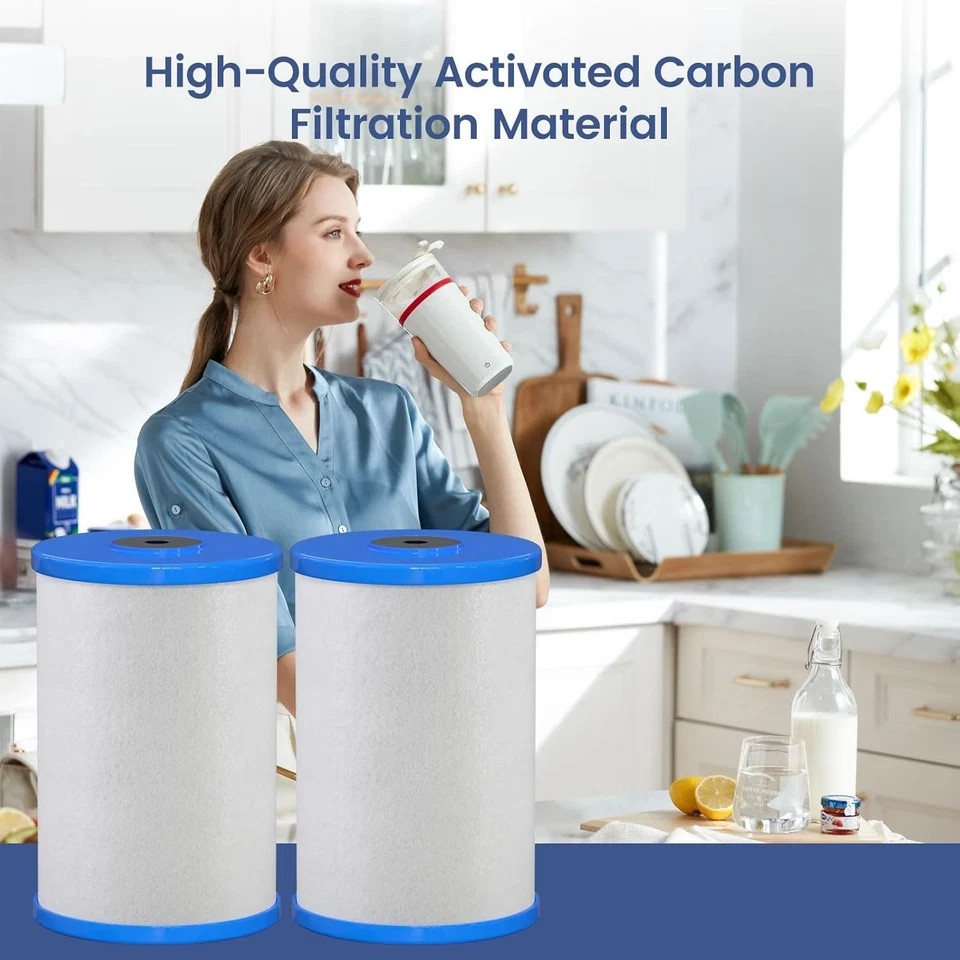 HG-CB6 CB6 Carbon Block Water Filter for Hydronix HG-CB6 Hydro Guard 2 pack