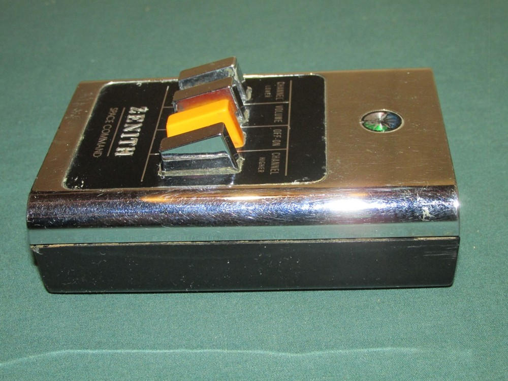 Vintage Zenith Space Command 4 Push Button TV Remote Control Television Clicker