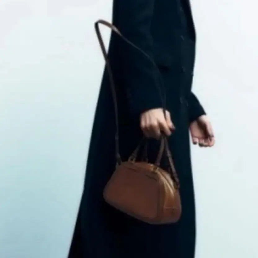 Zara Brown Bowling Bag