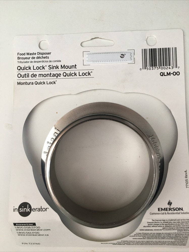 InSinkErator OEM Garbage Disposal Sink Flange Stainless Steel~New/Open box