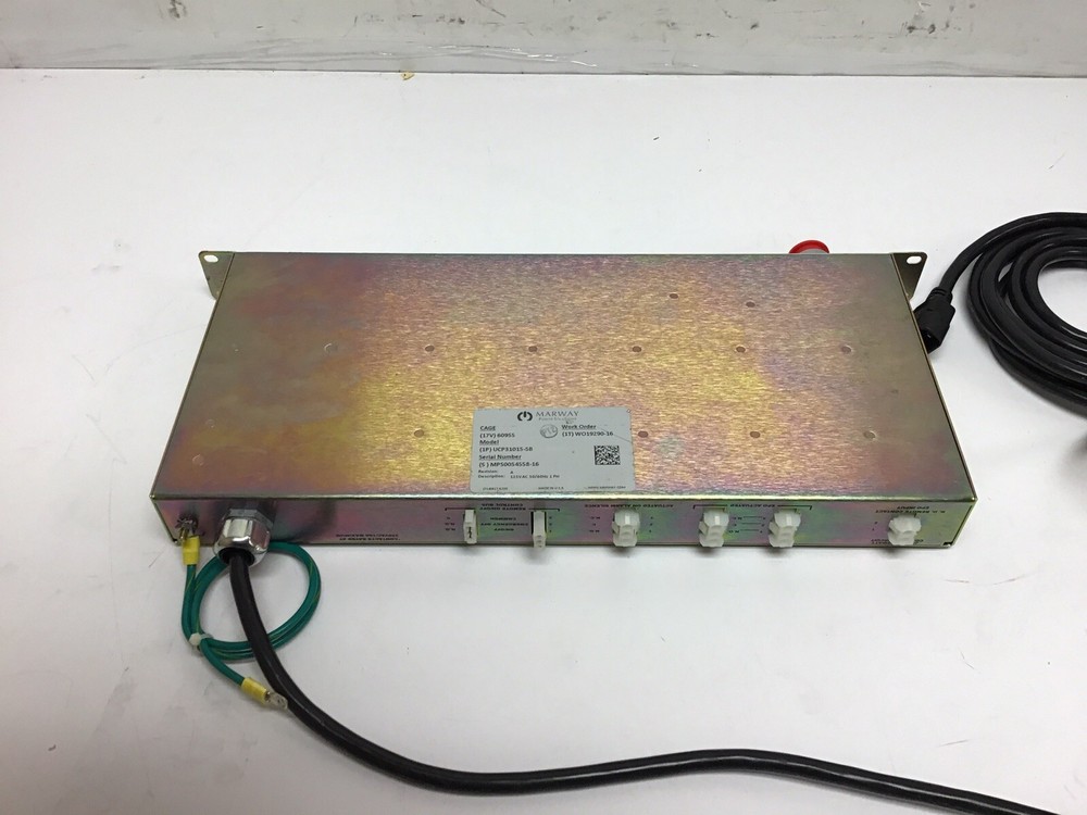 Marway UCP31015-5B 19" Rack Mount Power Distribution Control Panel w/ Hour Meter