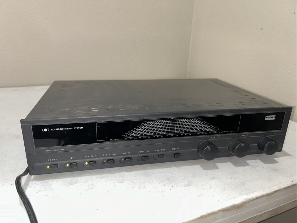 Hughes AK-100 SRS Sound Retrieval System Stereo Processor As Is Untested