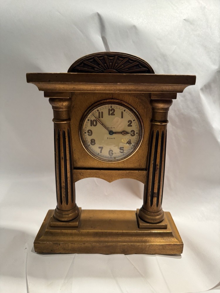 Antique Elgin Desk Clock