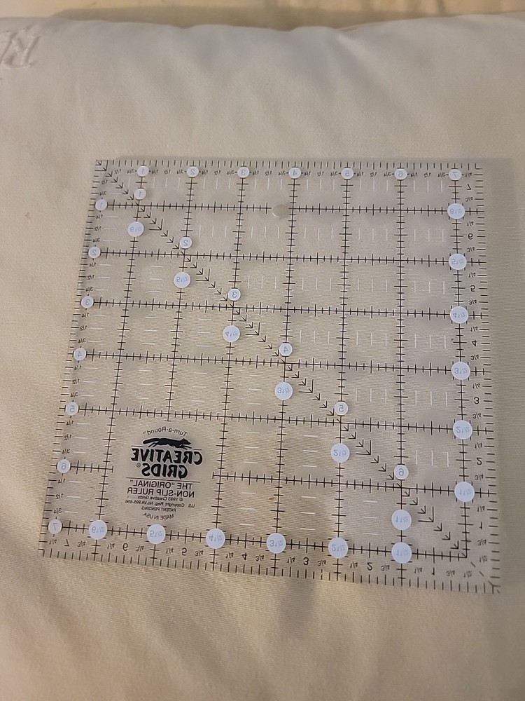 Creative Grids Itty-Bitty Eights Square Quilt Ruler 6in x 6in