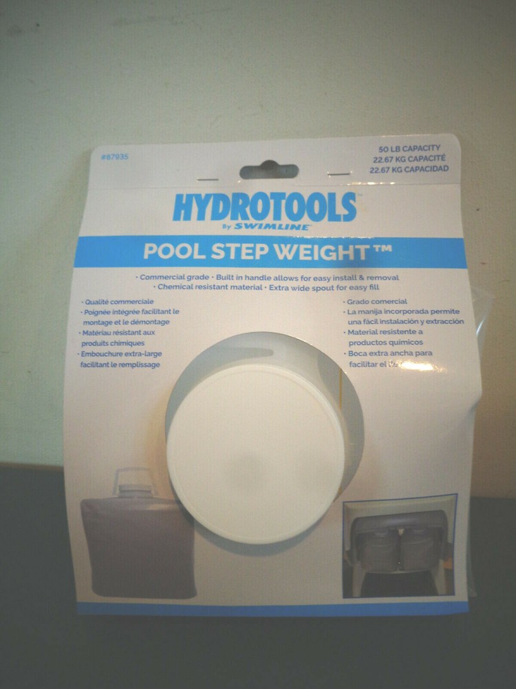 ONE HYDROTOOLS BY SWIMLINE POOL STEP WEIGHT #87935 NIP