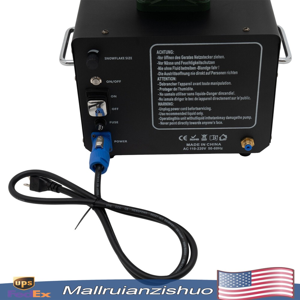 2000w Snow Machine Remote Control Snowflake Spraying Machine Stage Snow Blowing