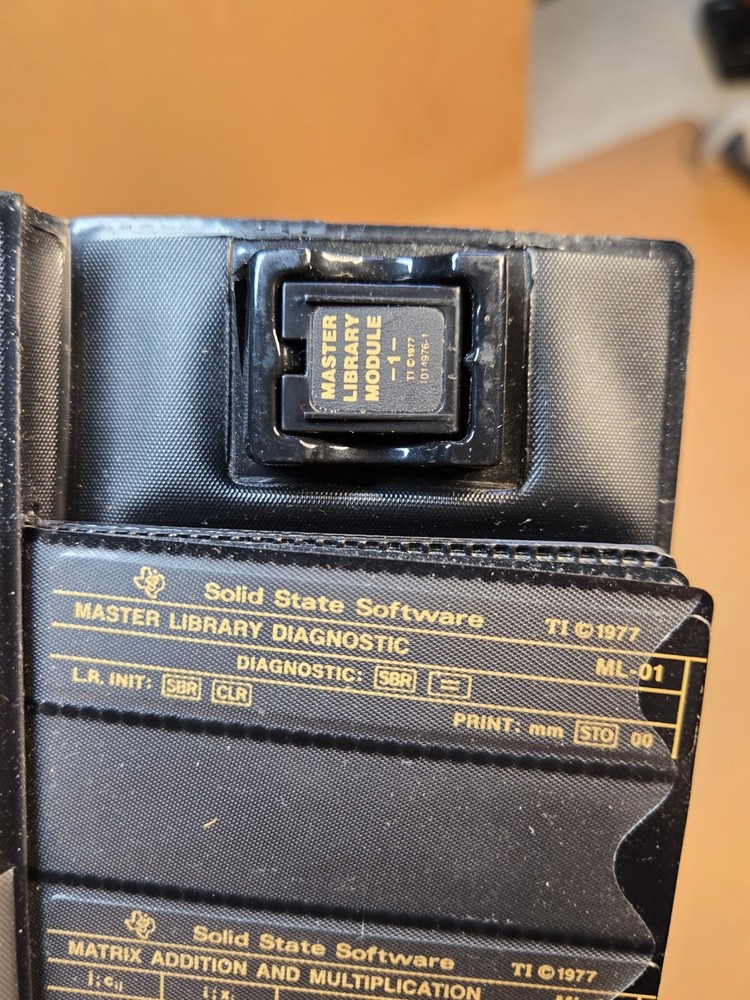 Texas Instruments Master Library Module & Cards for TI58 TI59 Calculator