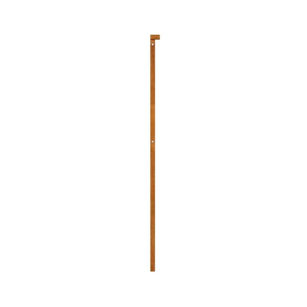 Pemberly Row King Contemporary Solid Wood Panel Headboard in Light Toffee