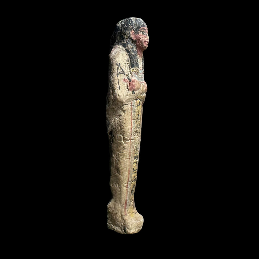 Ancient Egyptian Polychrome Ushabti Figure