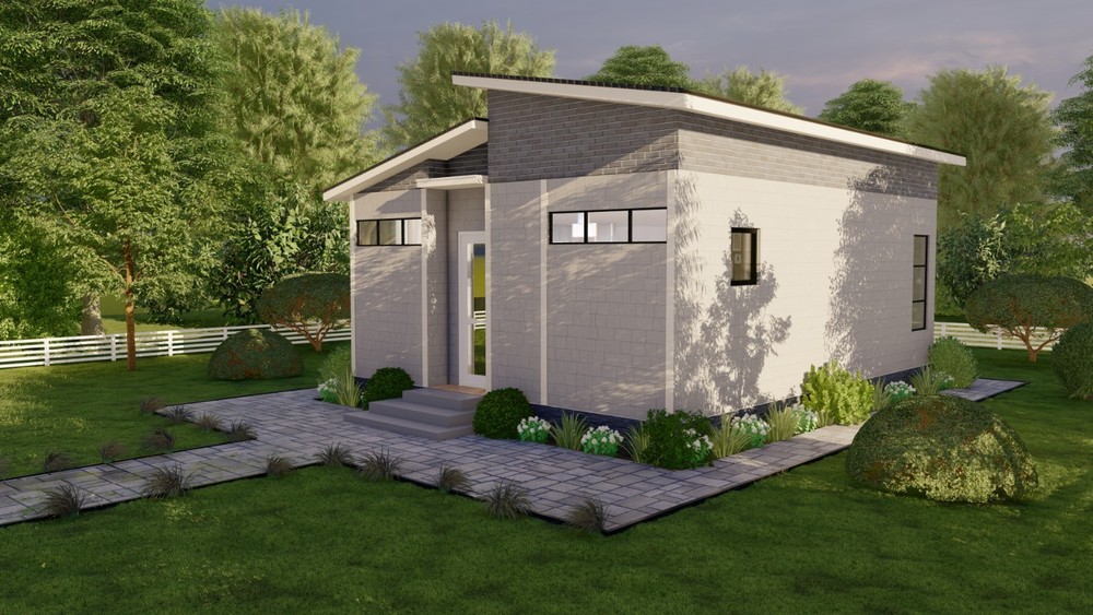 Generic Tiny House Plan 26x20 - 520 Sqft Cabin Cottage Layout Blueprint