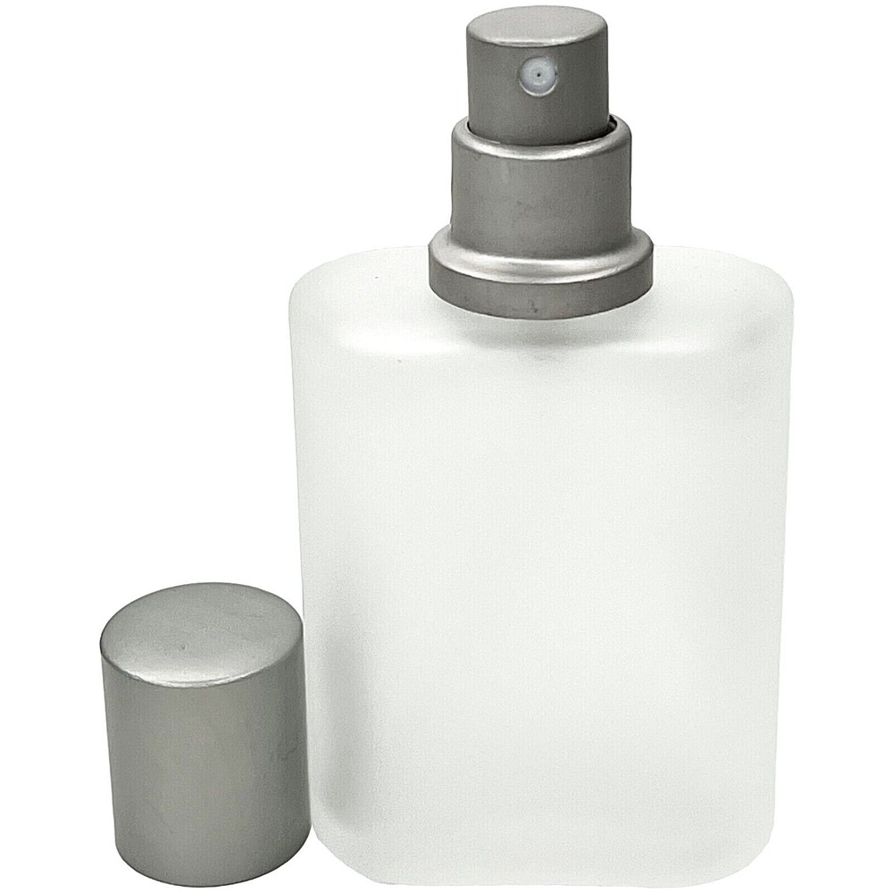 30ml 1oz empty frosted glass perfume spray bottles matte silver atomizer