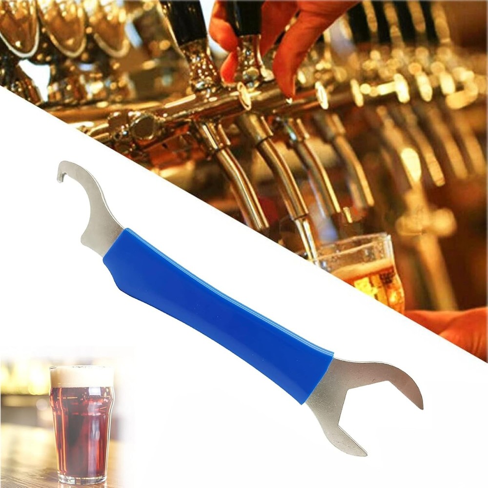 Versatile 7-Inch Beer Tap Wrench with Vinyl Grip - Prevent Leaks & Optimize Flow