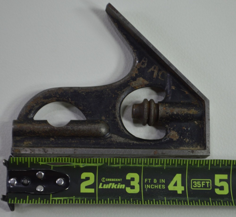 L.S. Starrett Combination Square Head Only USA Vintage