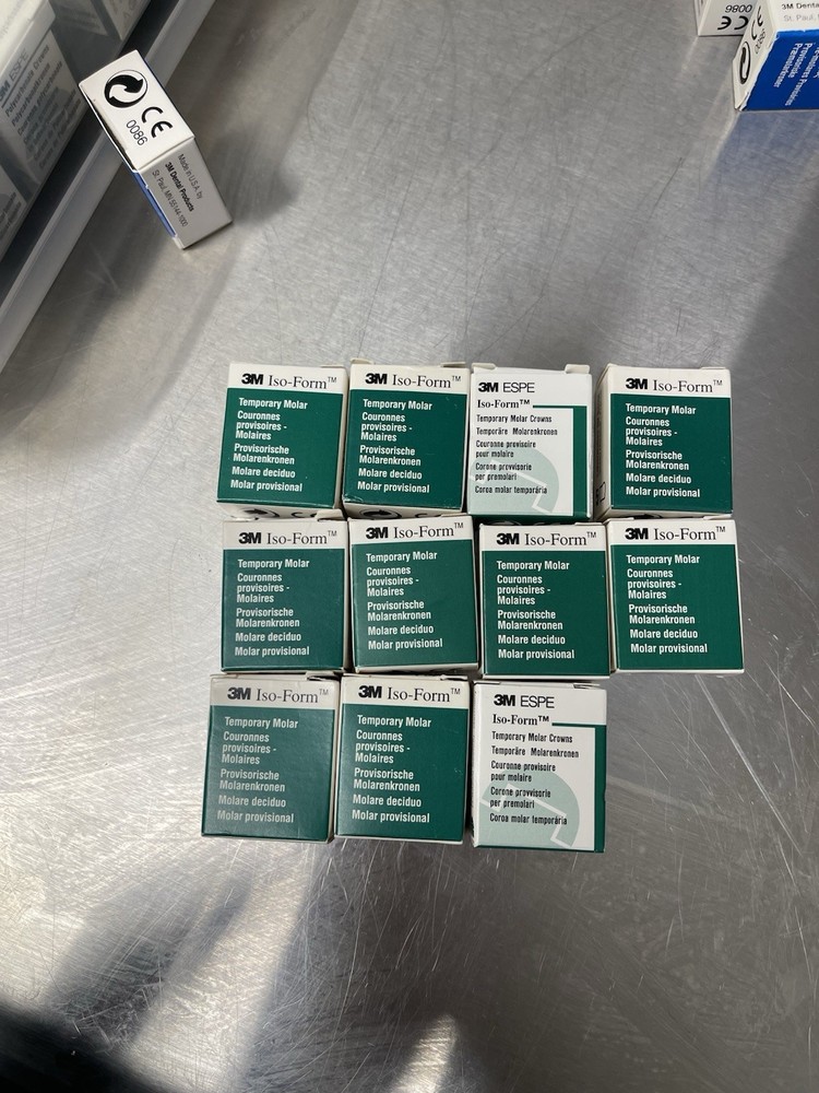 polycarbonate temporary dental molars, bicuspids & crowns