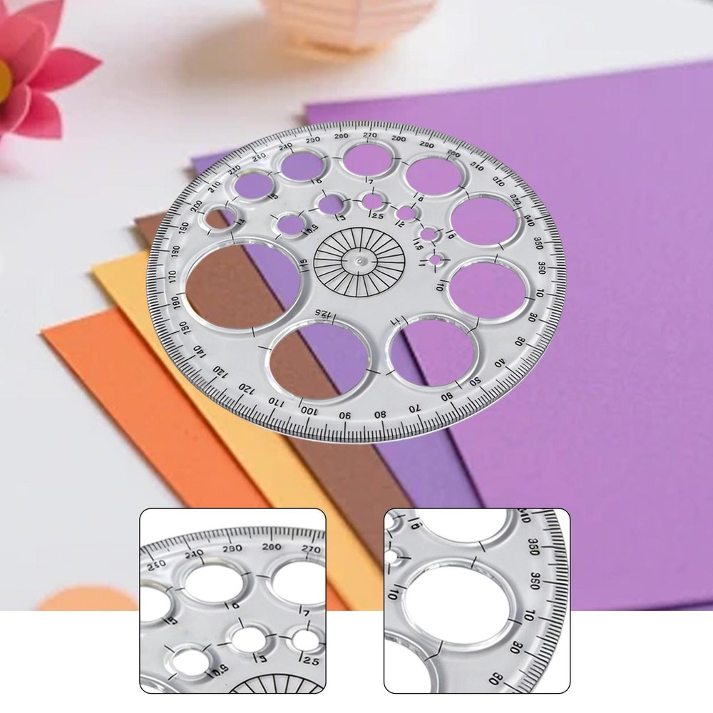 Circle Template Office School Supplies Multipurpose Round