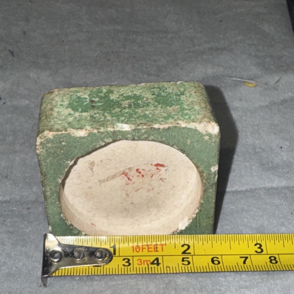 Vintage Square Thick Tile With Embossed Dog