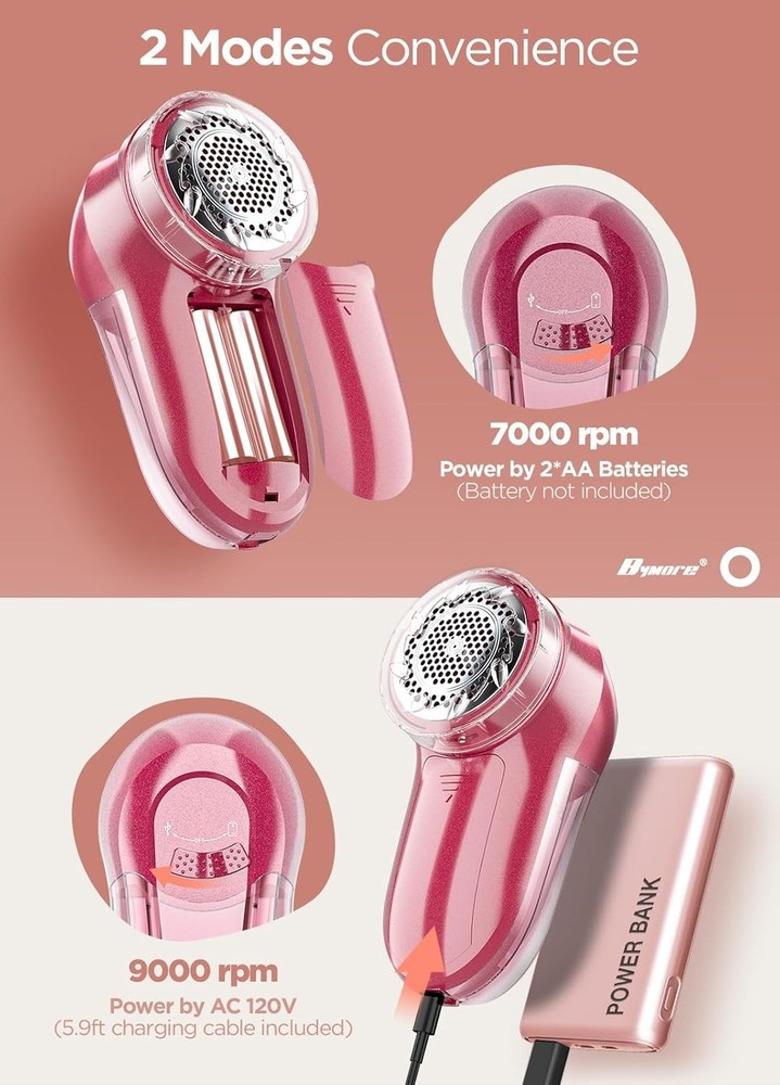 Efficient Lint Shaver Defuzzer with Adjustable Height - Bright Red Elegance