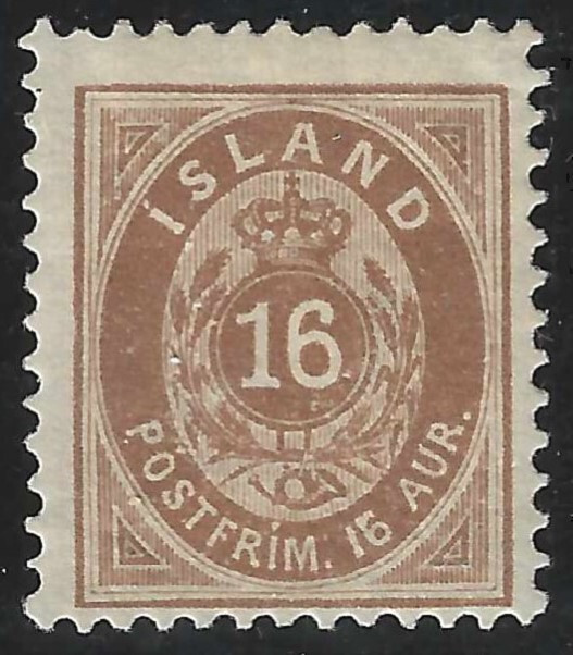 ICELAND # 27 MHR signed  ('22 SCV $75)