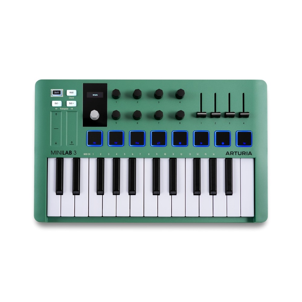 Arturia MiniLab 3 MIDI Keyboard/Pad Controller, Mint
