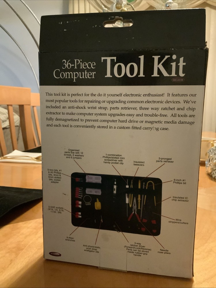 Belkin 36- Piece Computer Tool Kit New