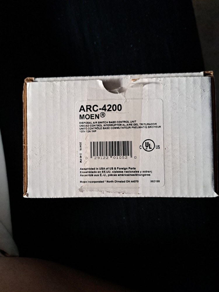 Moen ARC-4200 Garbage Disposal Air Switch Base & Control Unit