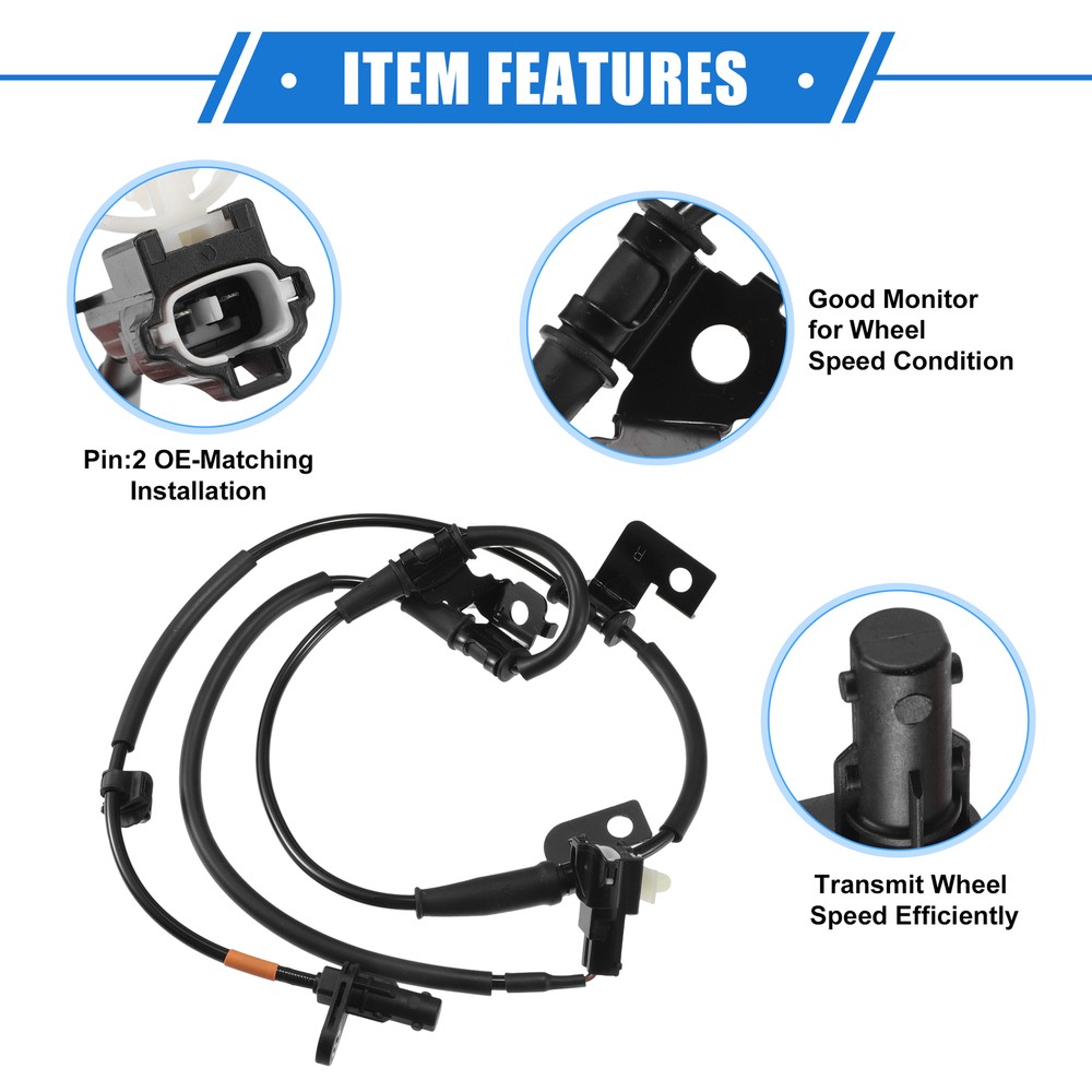 Front Right ABS Wheel Speed Sensor Passenger Side for Kia Optima 2012-2016