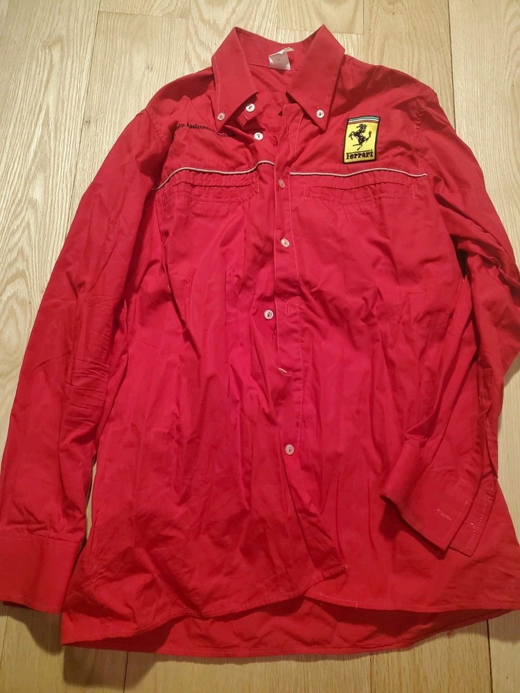 Ferrari Servizio Service Embroidered Work Shirt