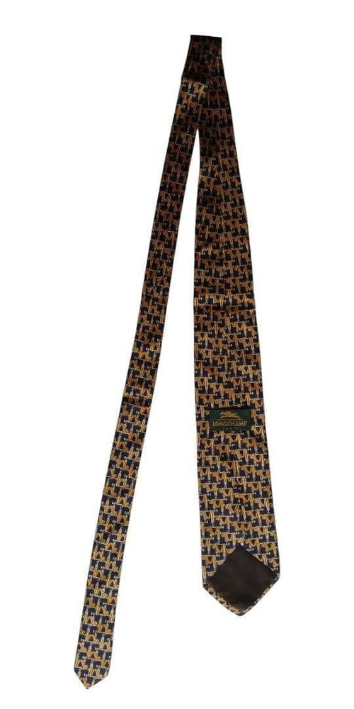 Longchamp Silk Tie Made in Italy Pattern