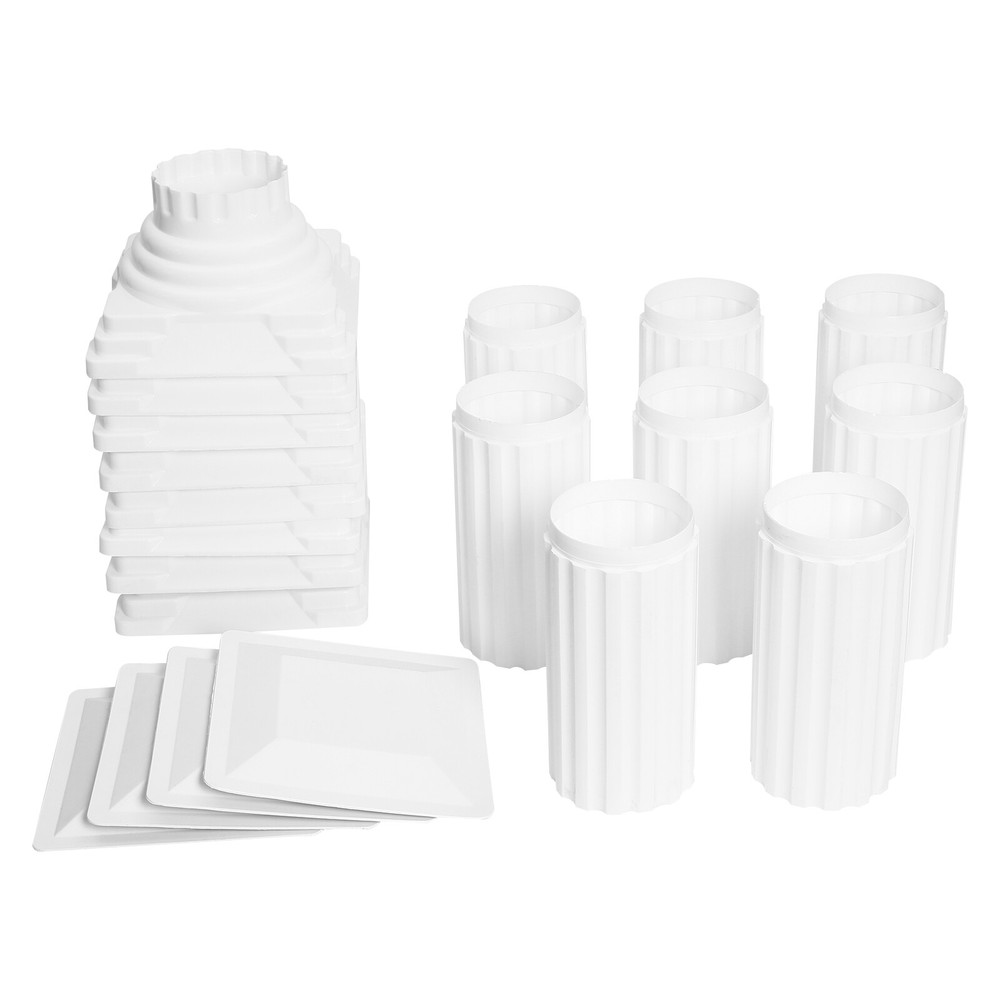 4pcs Roman Column For Wedding Landscaping Pillar Event Decorative Columnar White