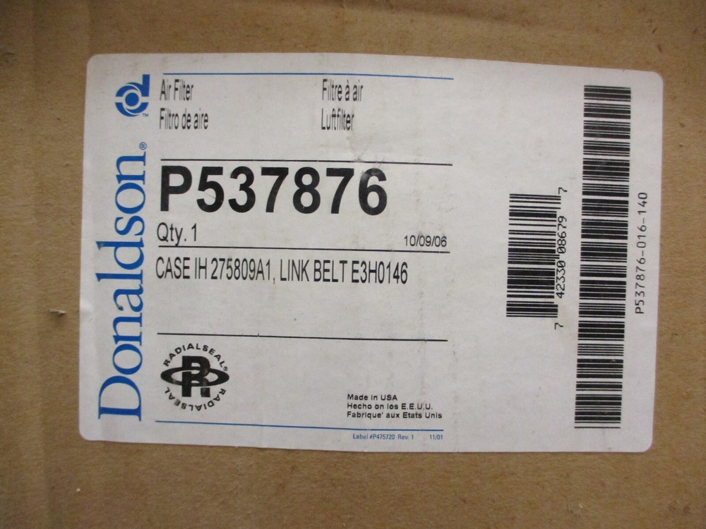 Genuine Donaldson P537876 Filter