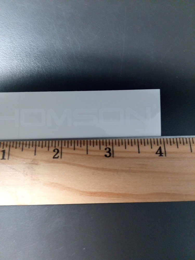 4" Thomson Decal/Sticker White On Clear